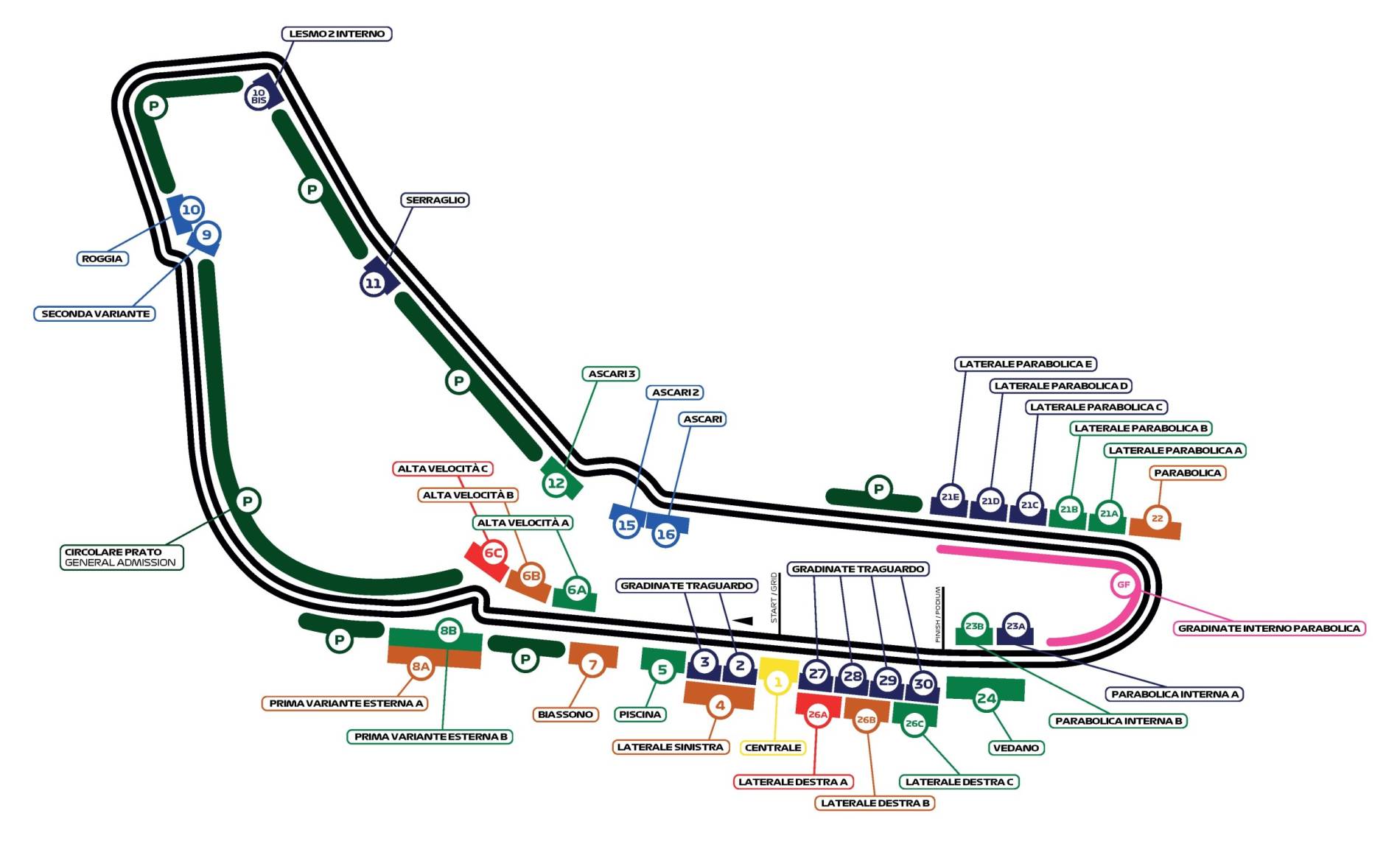 Travel Parking F Italian Grand Prix Sep Autodromo