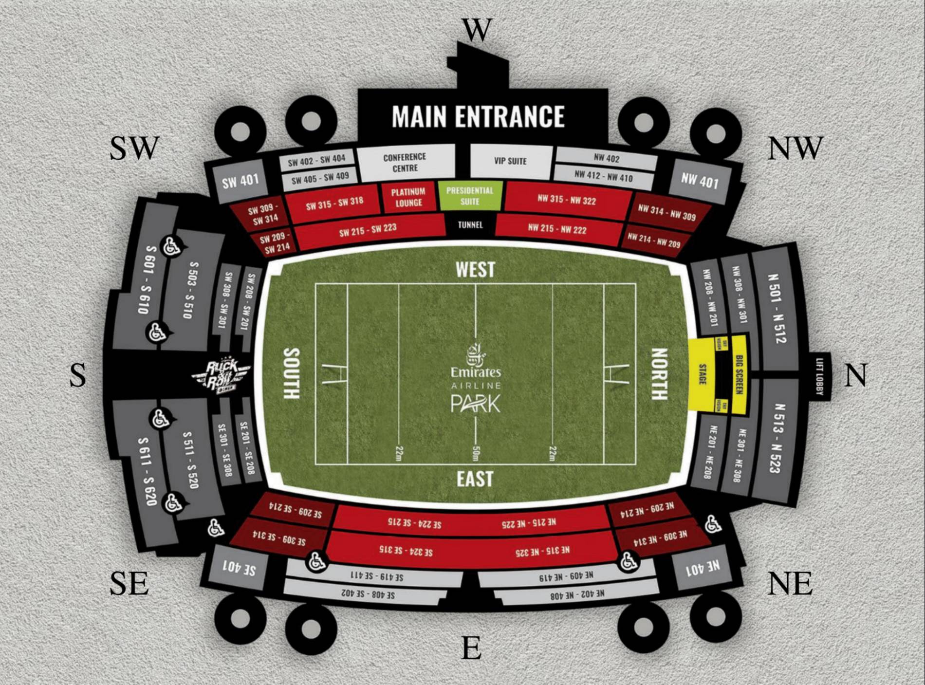 10bet Ellis Park Map