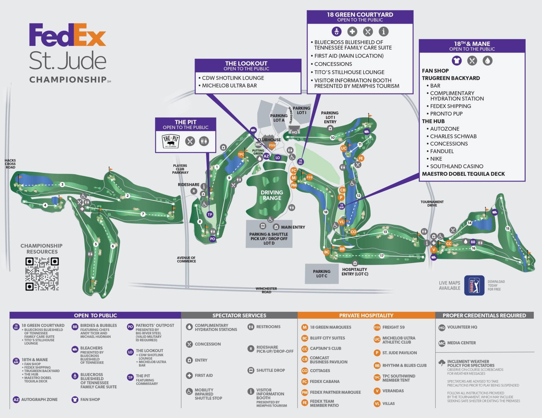 TRAVEL & PARKING FedEx St. Jude Championship 1218 Aug 2024 TPC