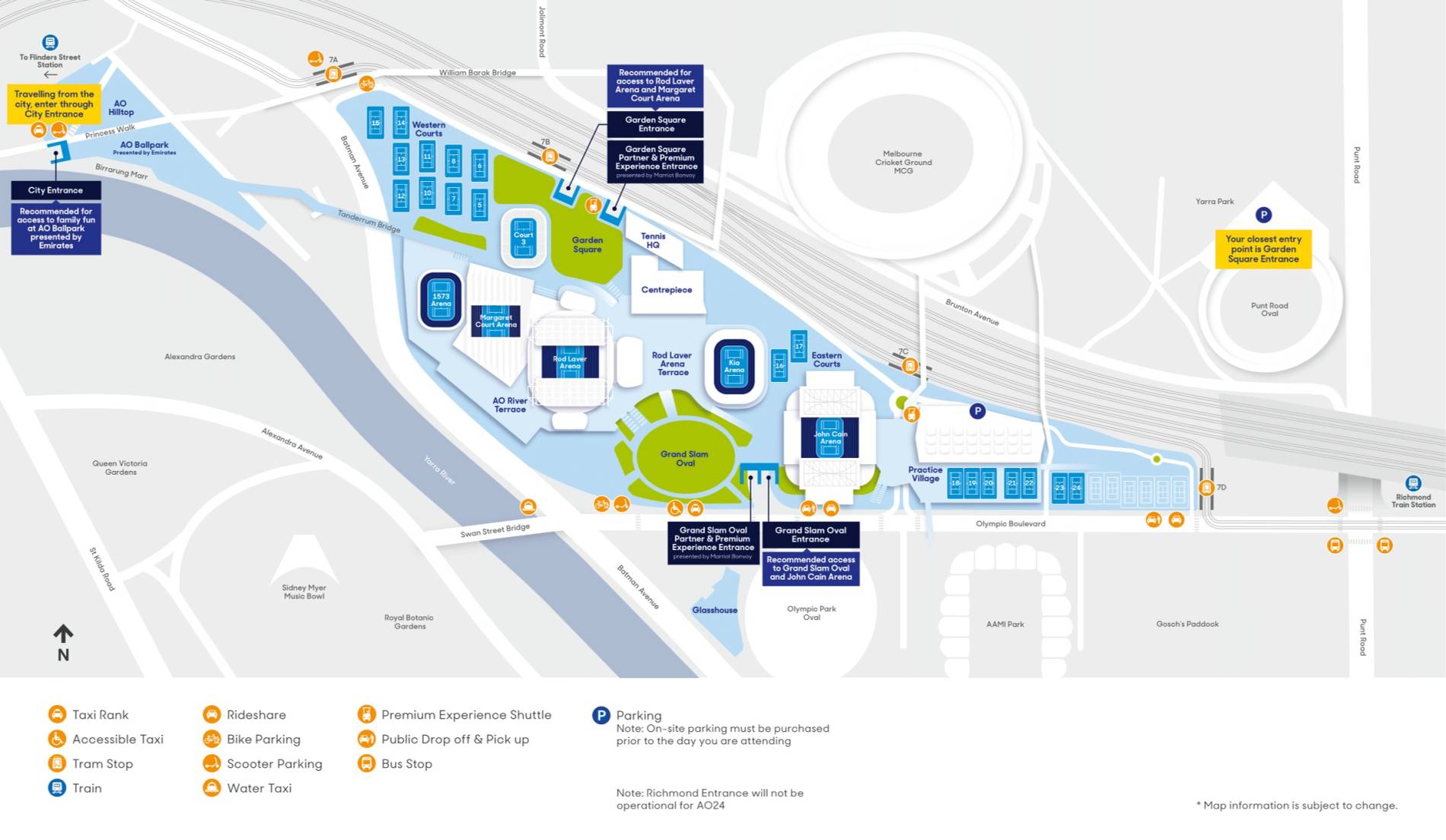 TRAVEL & PARKING | Australian Open | 14-28 Jan 2024 | Melbourne Park ...