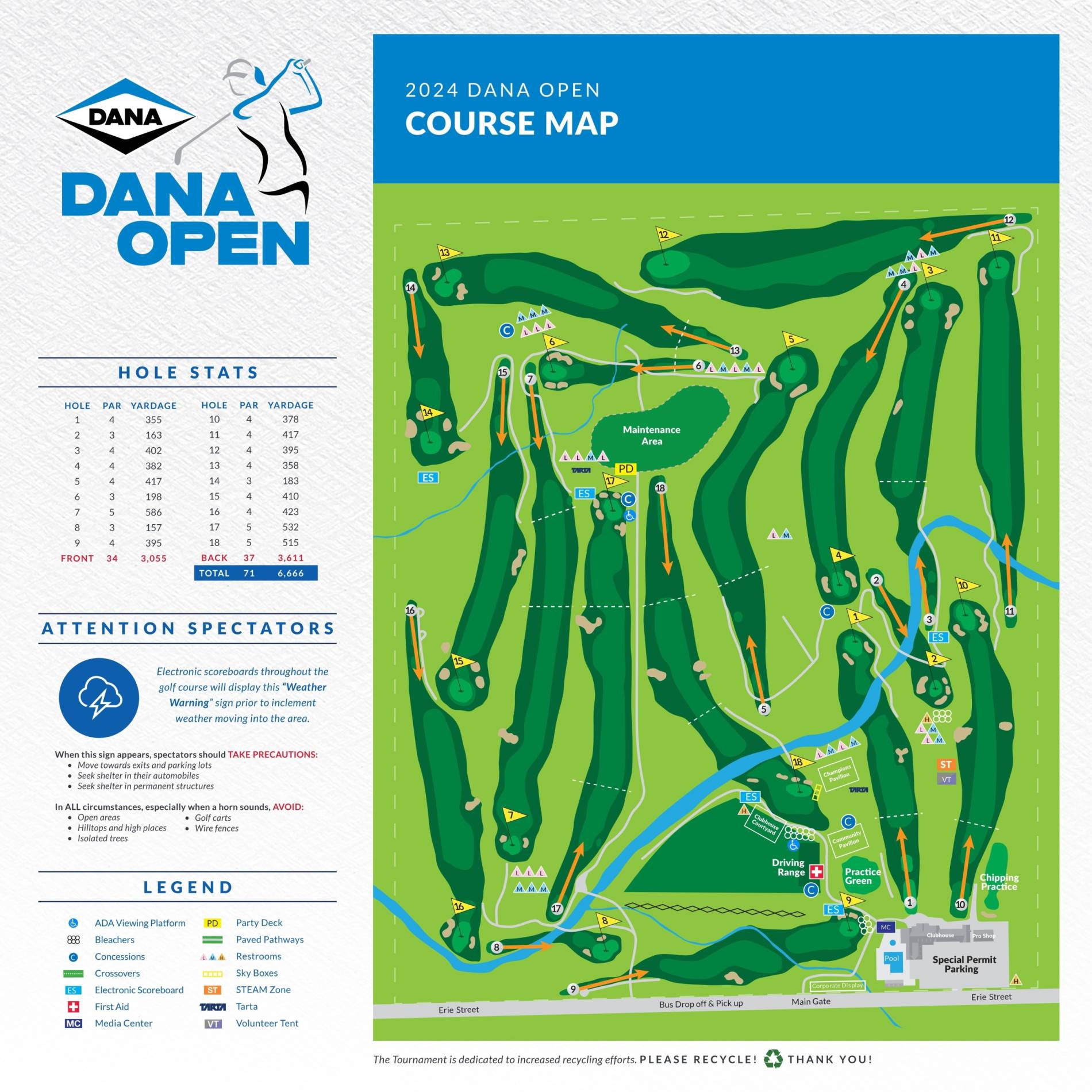Highland Meadows Golf Club Map