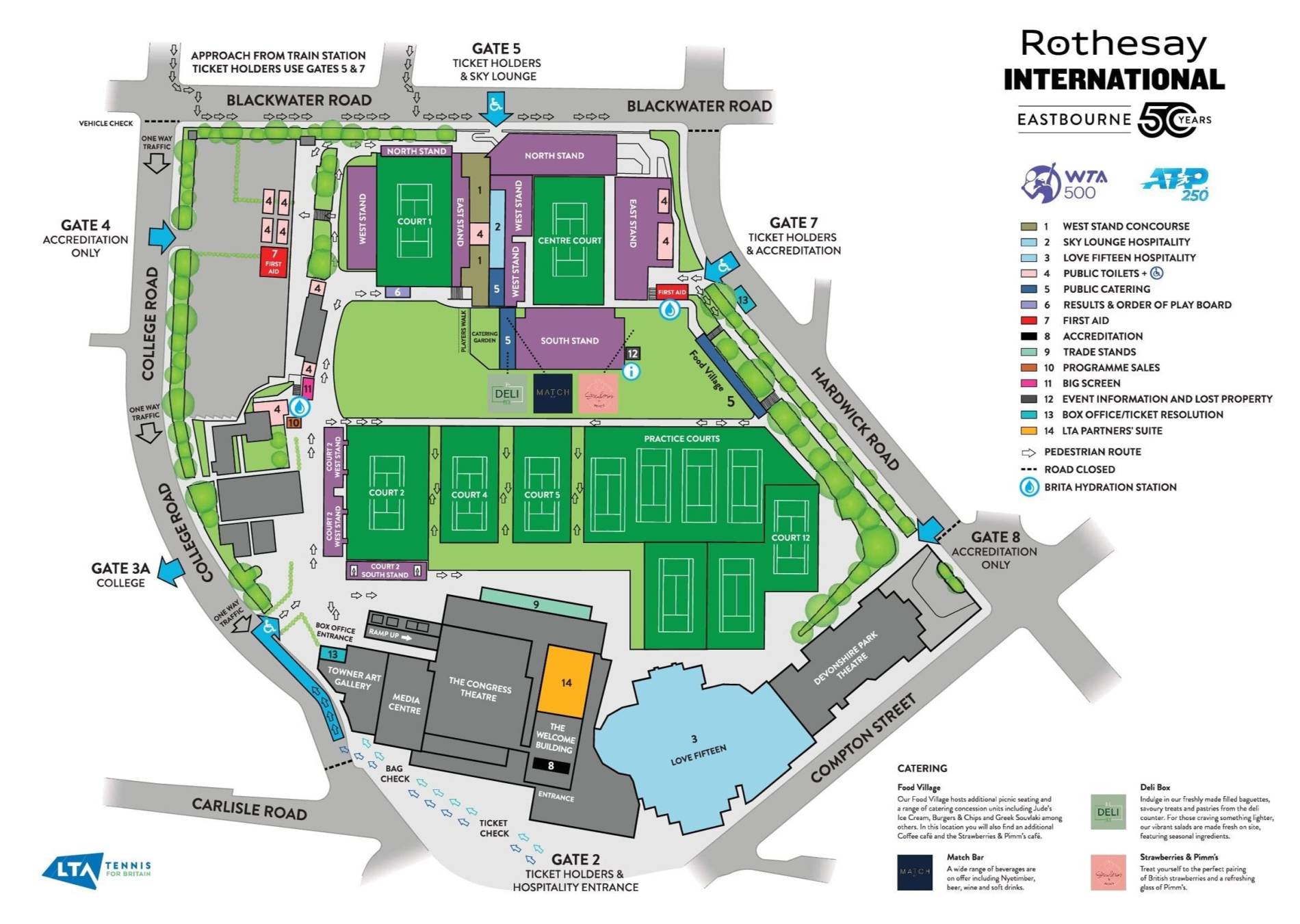 Devonshire Park Lawn Tennis Club Map