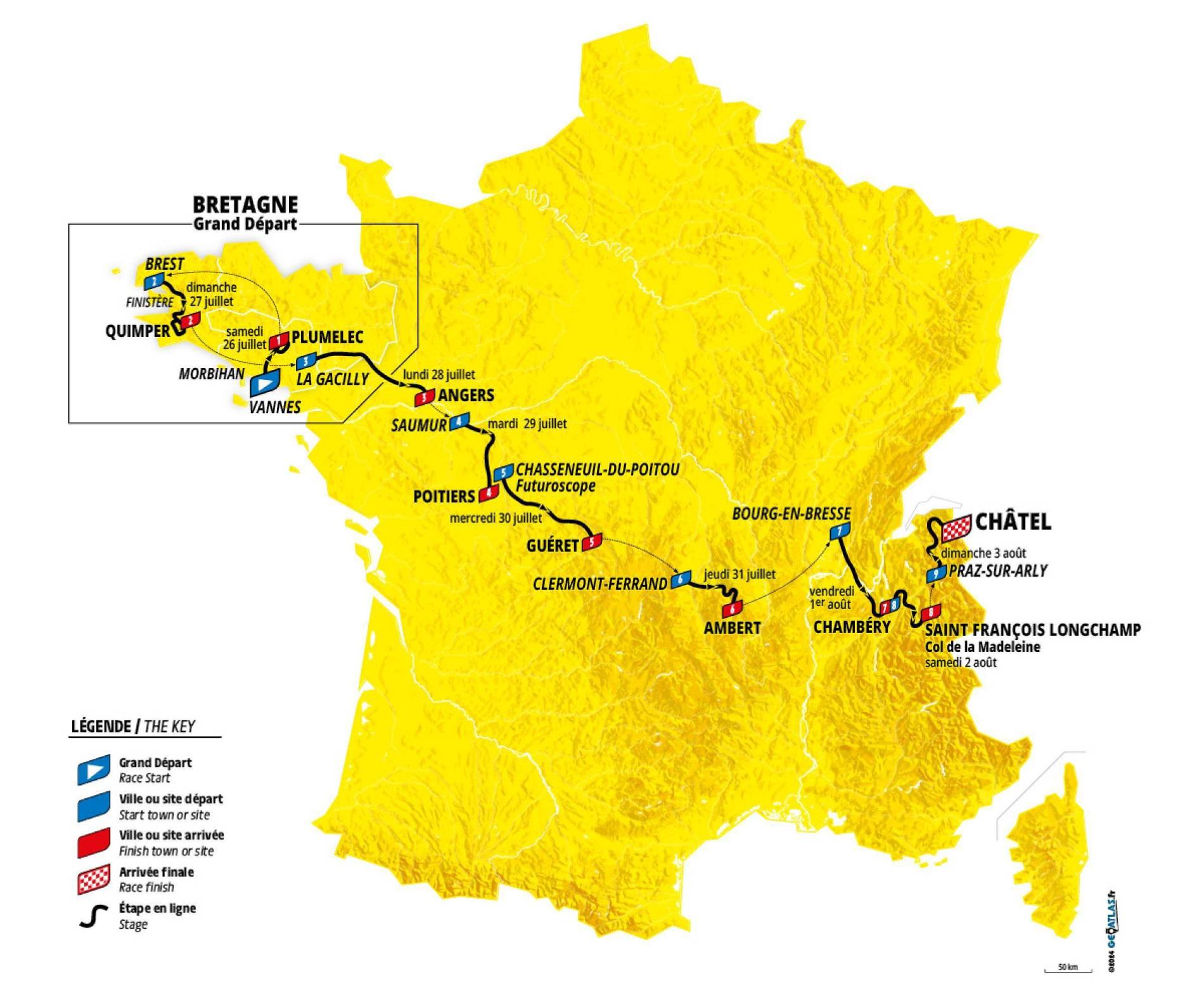 Stage 4 Saumur gt Poitiers Tour - 2025 Route V2 55387