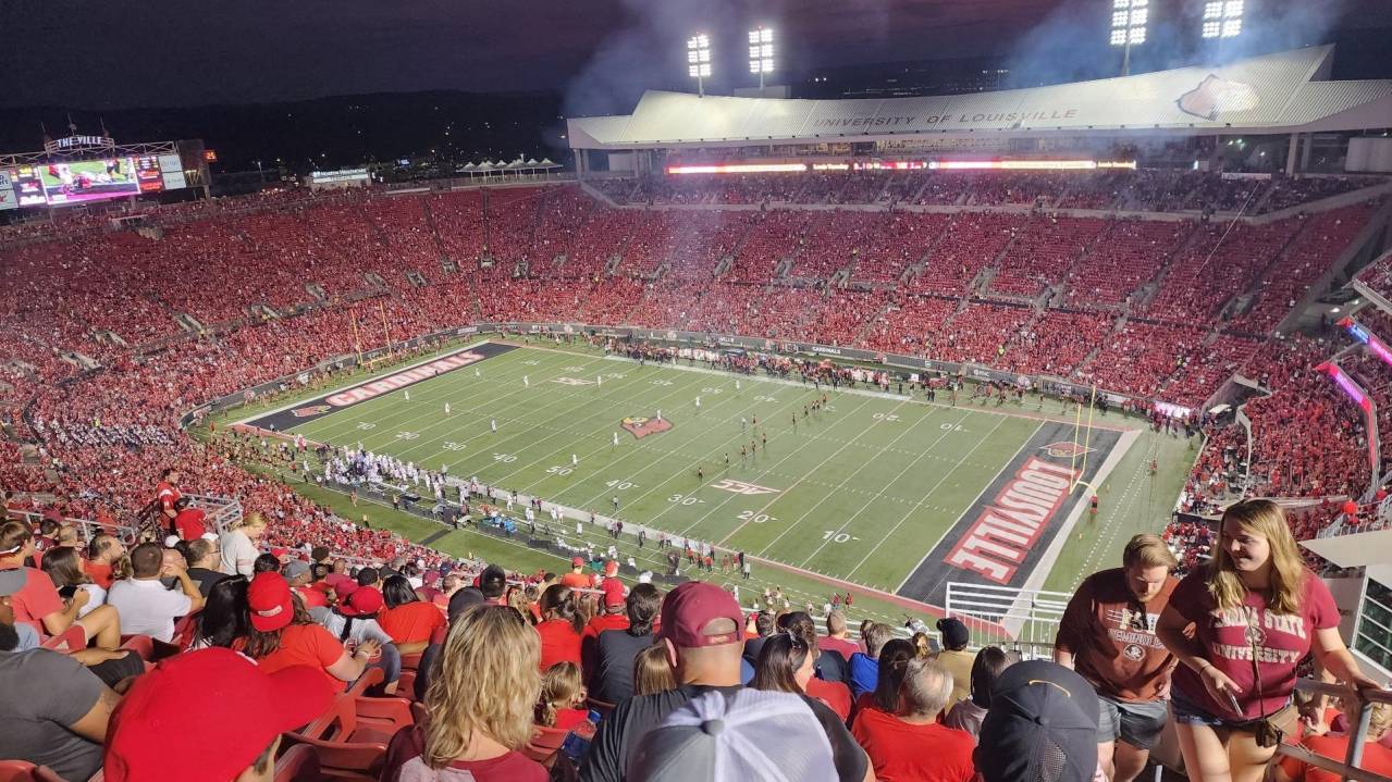 Upper (300 Level) Louisville Cardinals Football vs Pittsburgh Panthers Football 23 Nov 2024