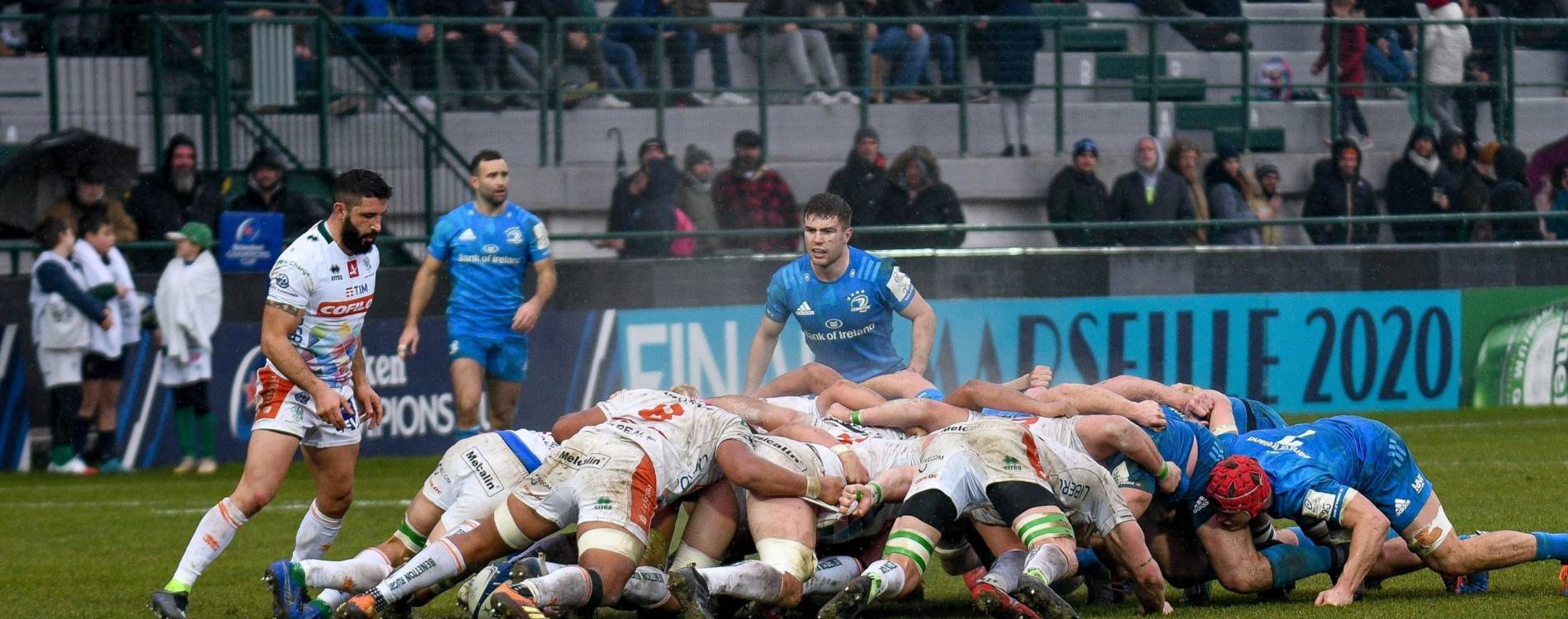 A Champions Cup match between Benetton and Leinster
