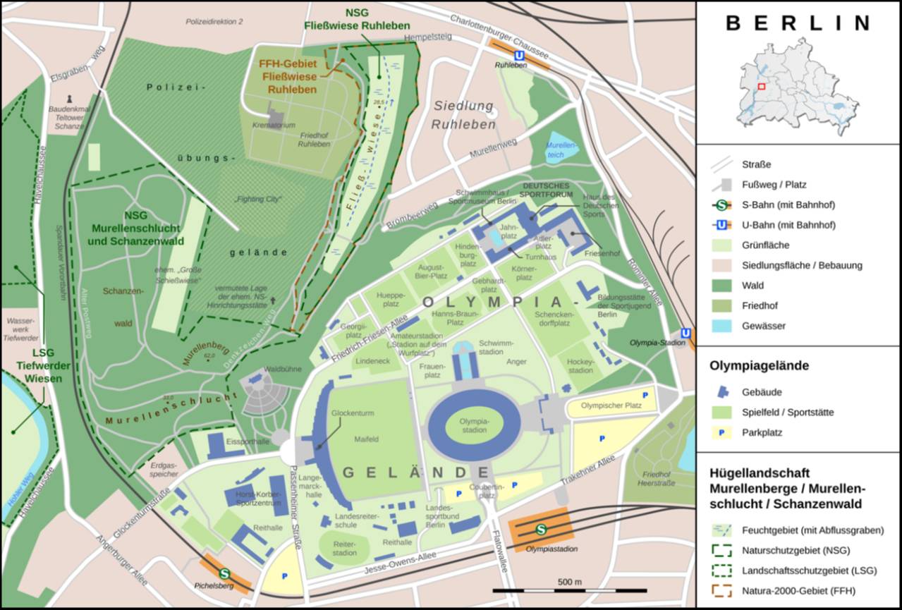 Olympiastadion Map