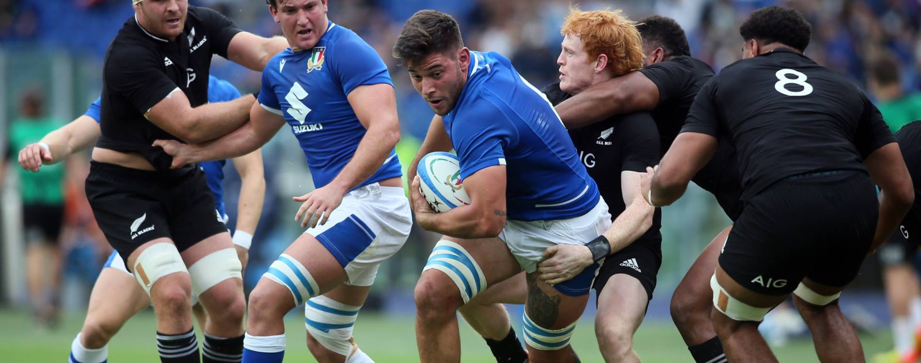 A match featuring Italy and New Zealand