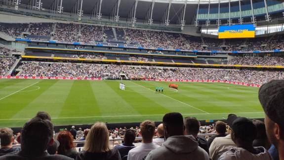 A pre-season friendly at the Tottenham Hotspur Stadium