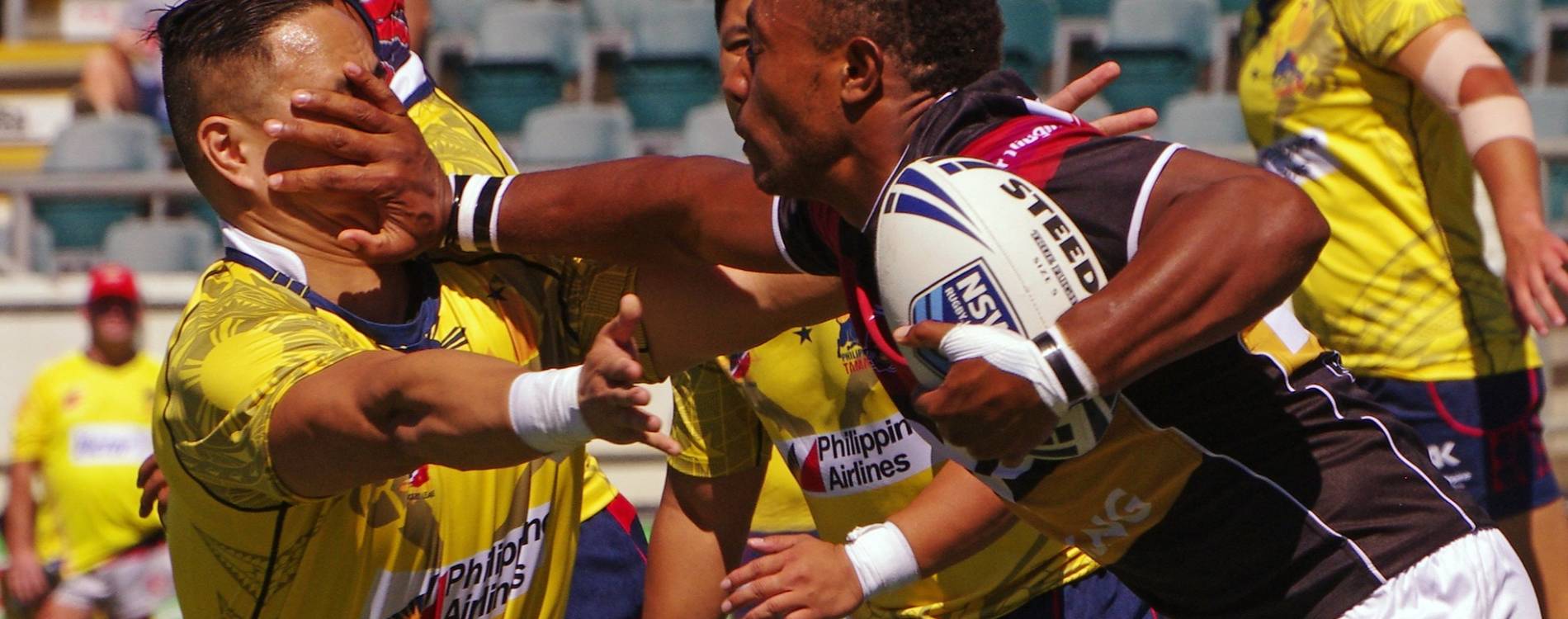 A rugby league match between Papua New Guinea and the Philippines