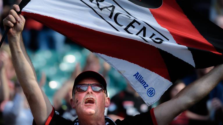 A Saracens fan