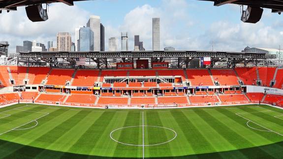 A view from PNC Stadium's upper level