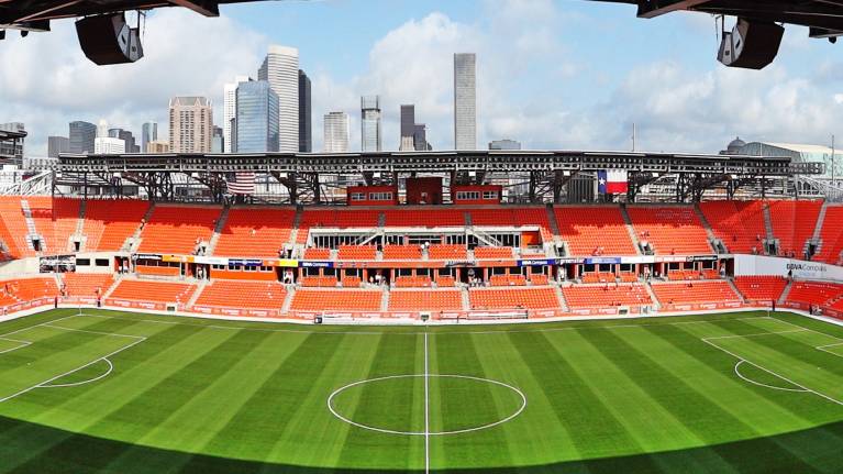 A view from PNC Stadium's upper level