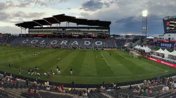 A view of the north end of the stadium