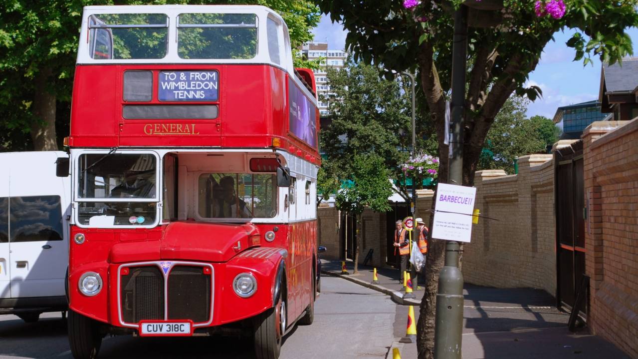 A Wimbledon Park and Ride bus