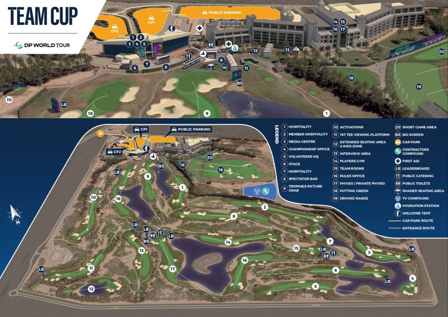 Abu Dhabi Golf Club Map