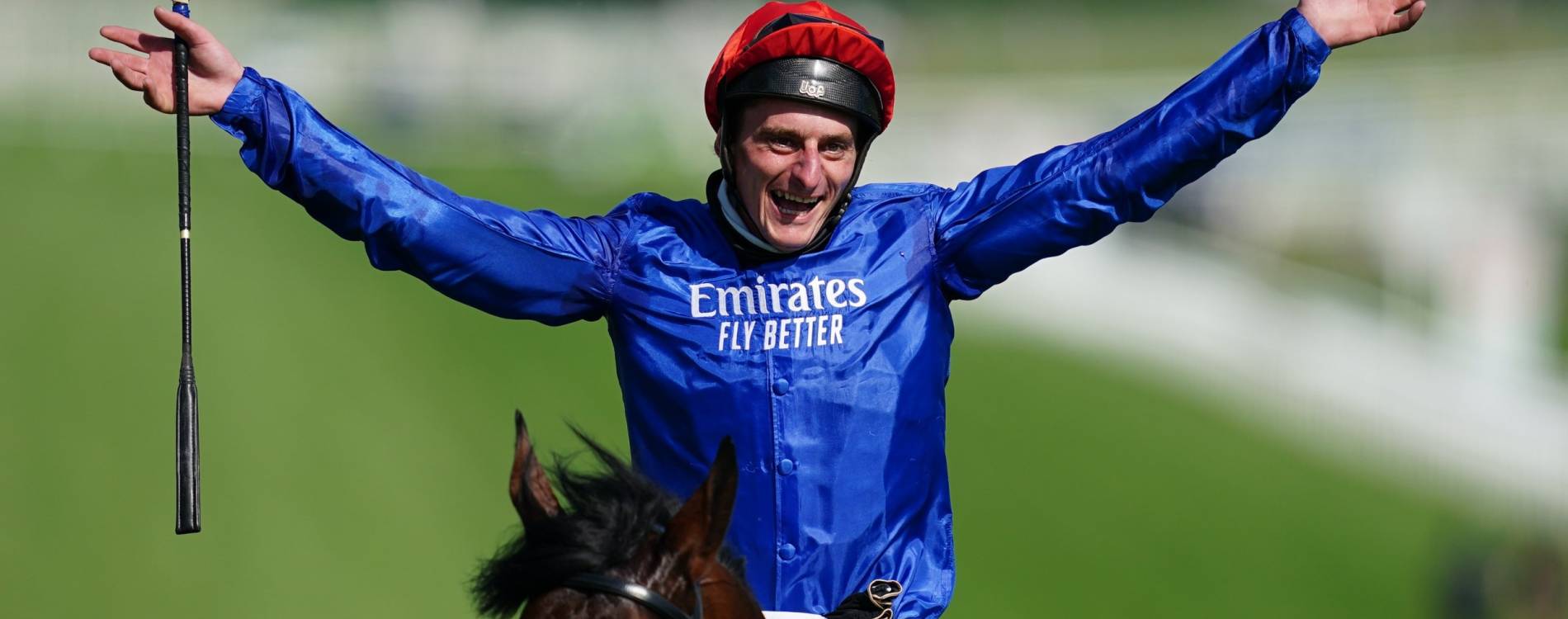 Adam Kirby wins the Epsom Derby 2021 on Adayar