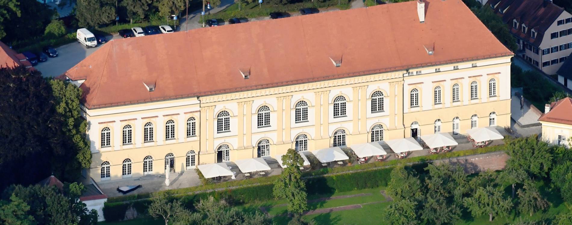 Aerial image of the Dachau Palace