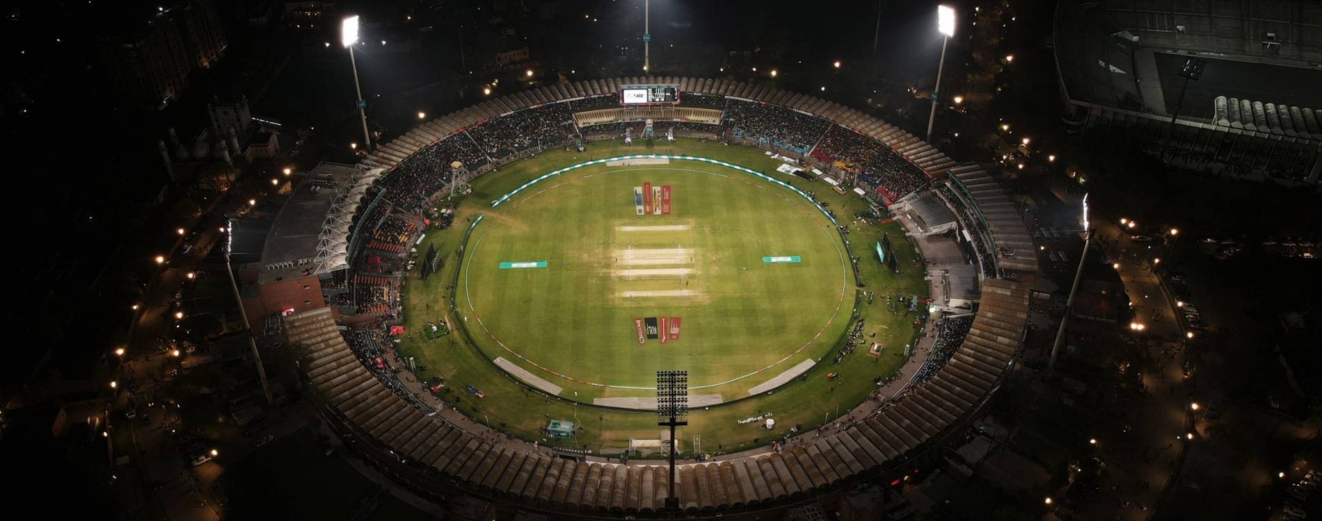 Aerial view of Gaddafi Stadium