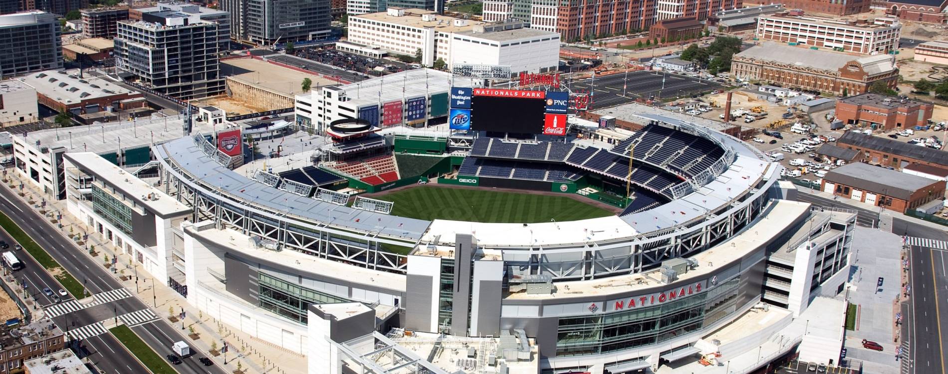Aerial view of Nationals Park