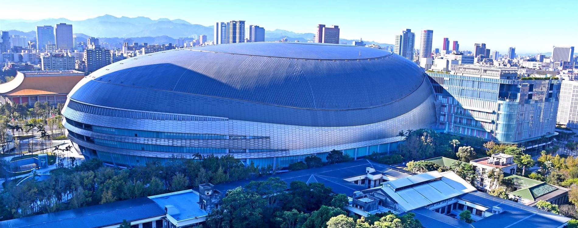 Aerial view of the Taipei Dome