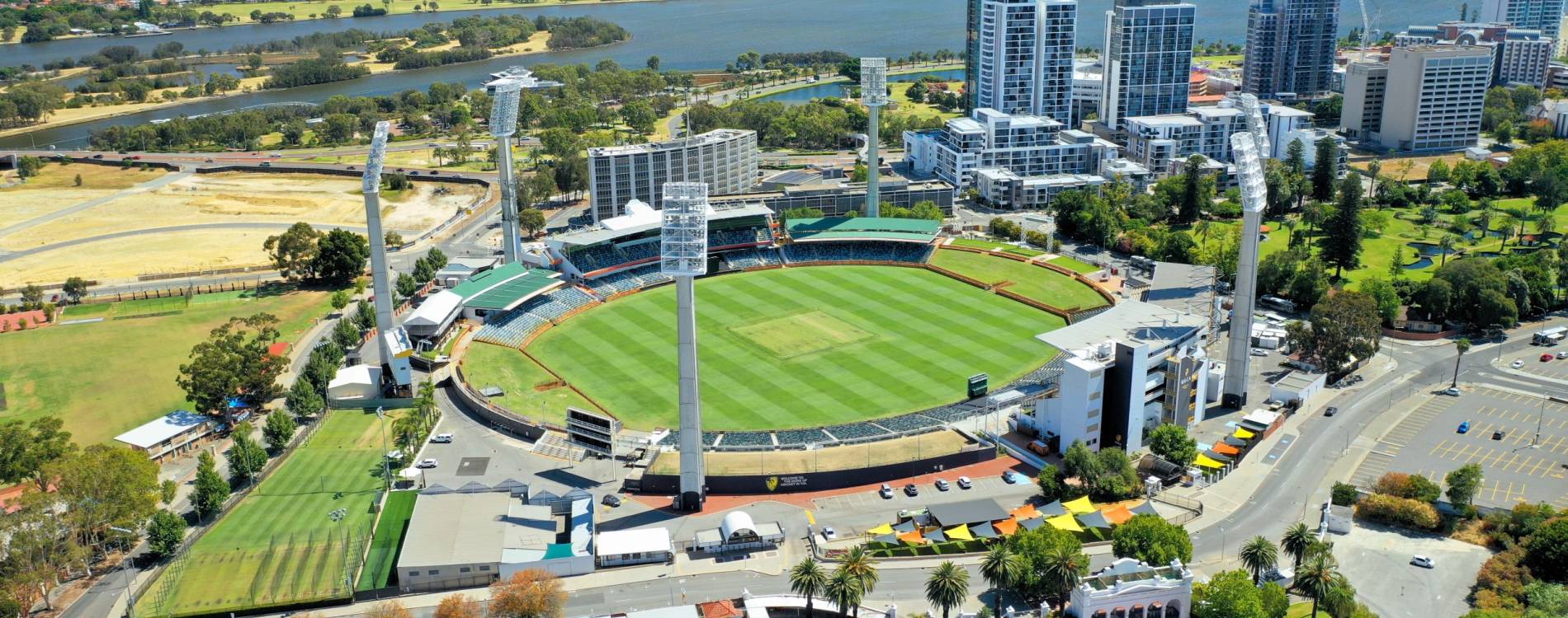 Aerial view of the WACA