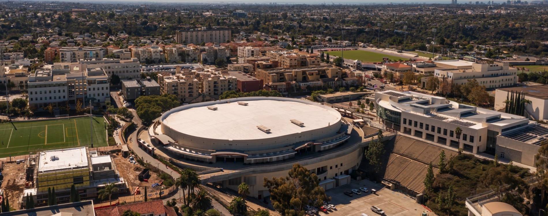 Aerial view of Viejas Arena