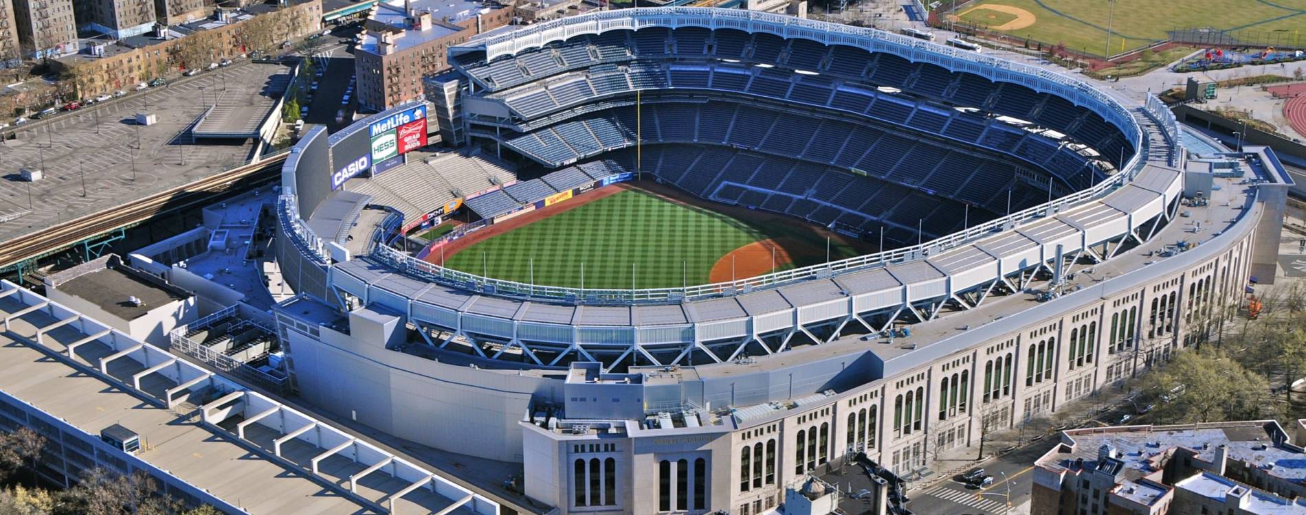 Aerial view of Yankee Stadium