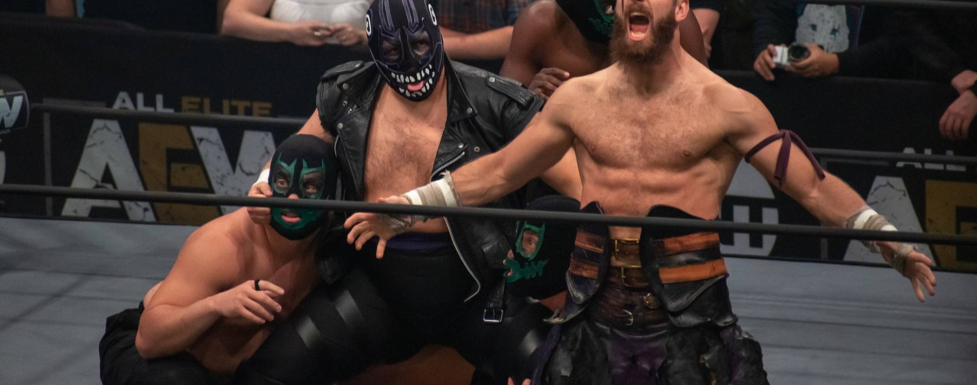 AEW's Dark Order in action