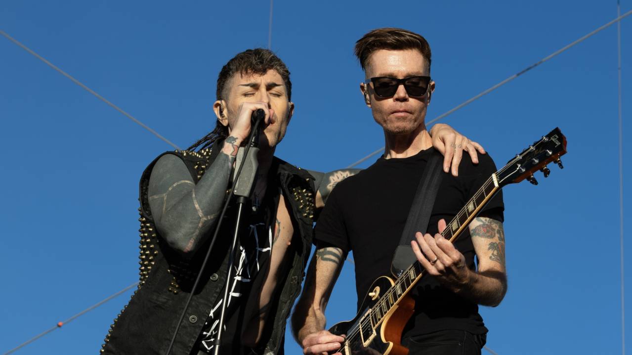 AFI performs at the When We Were Young Festival