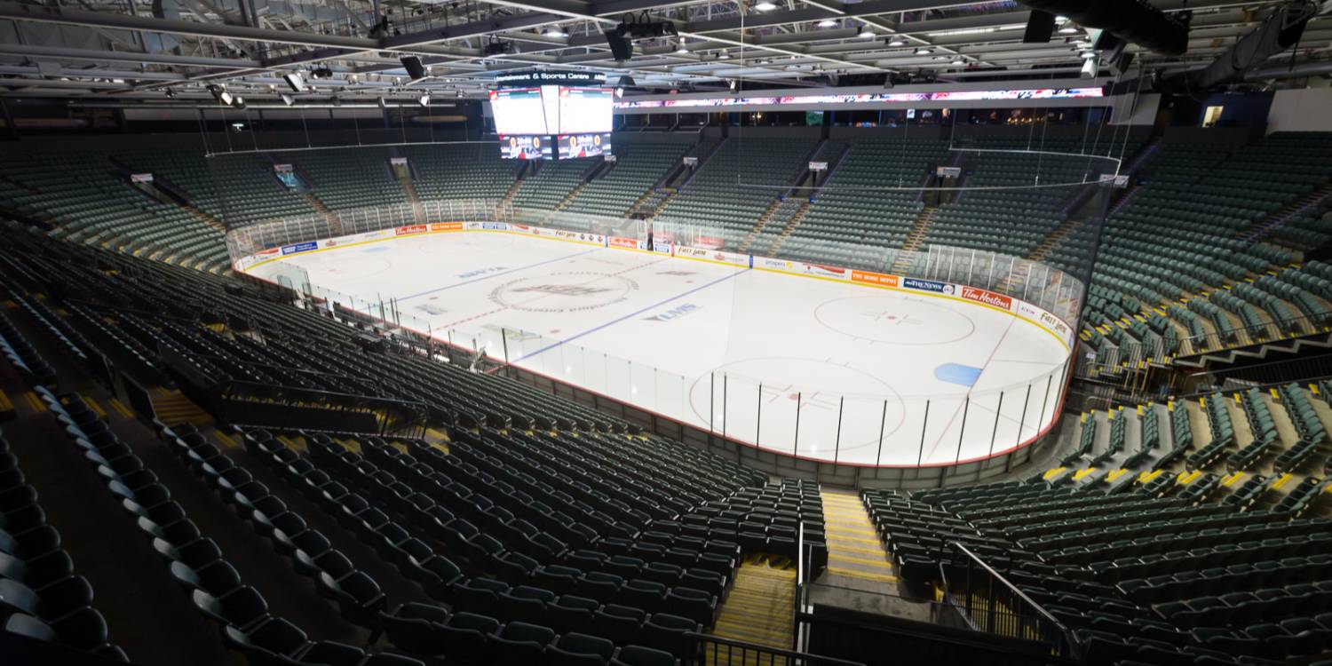 AHL game day at Abbotsford Entertainment & Sports Centre