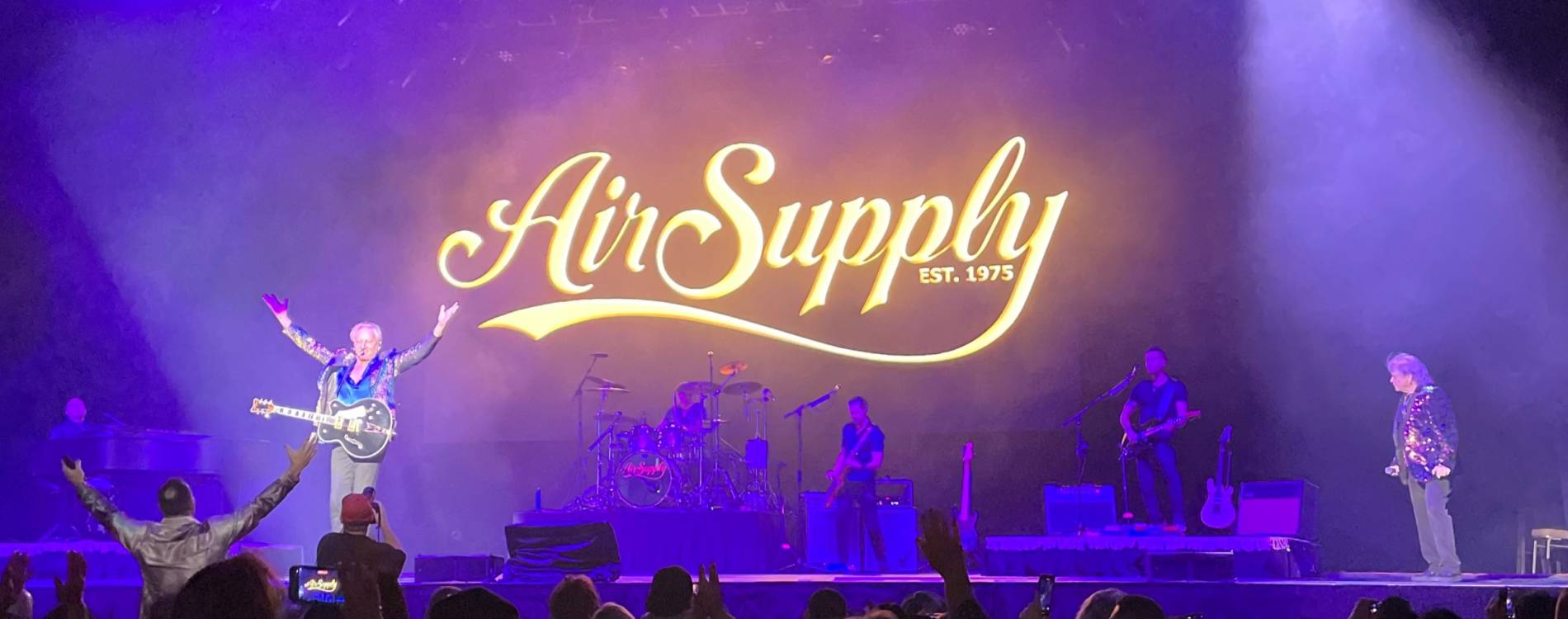 Air Supply on stage at Hard Rock Casino