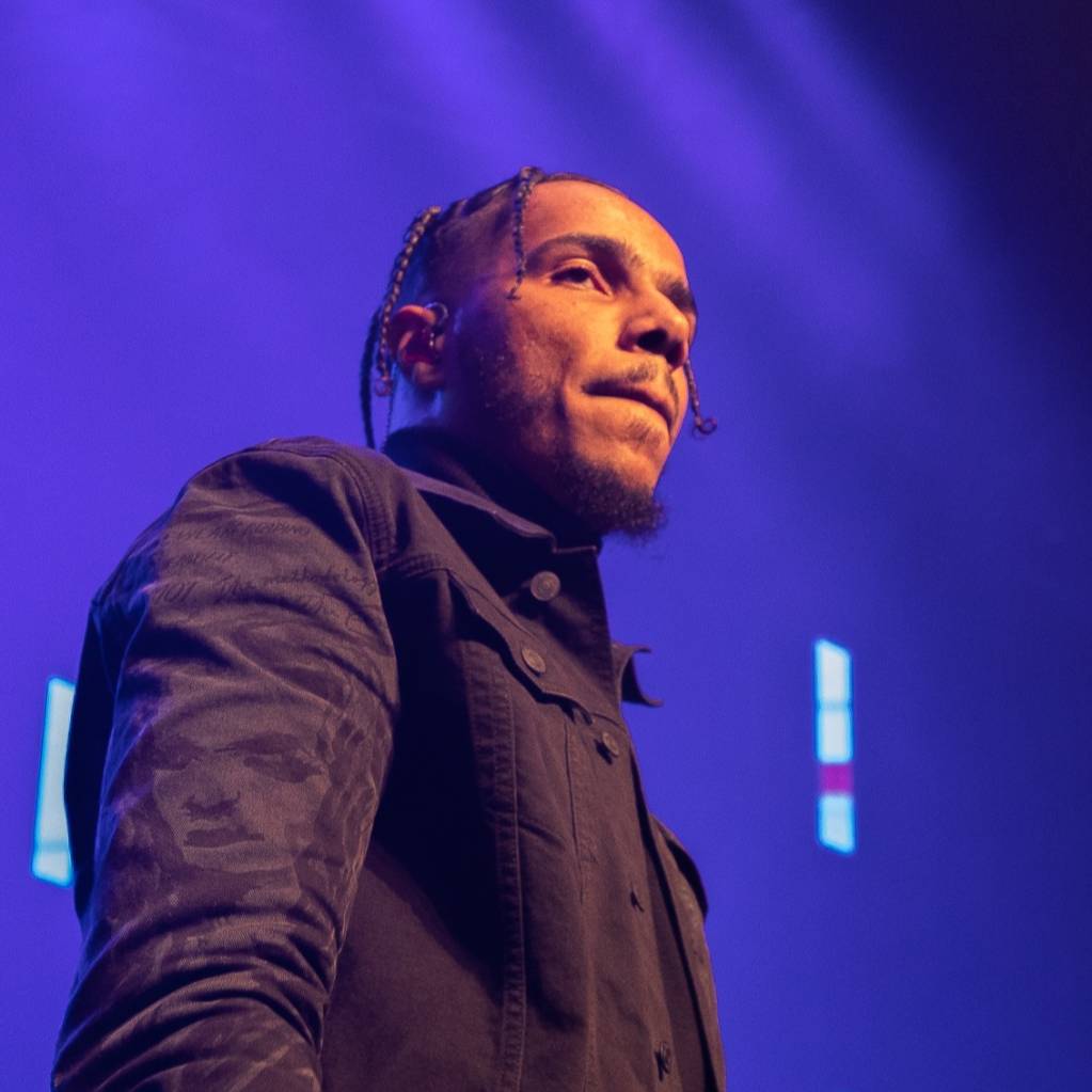 AJ Tracey performing at the AIM