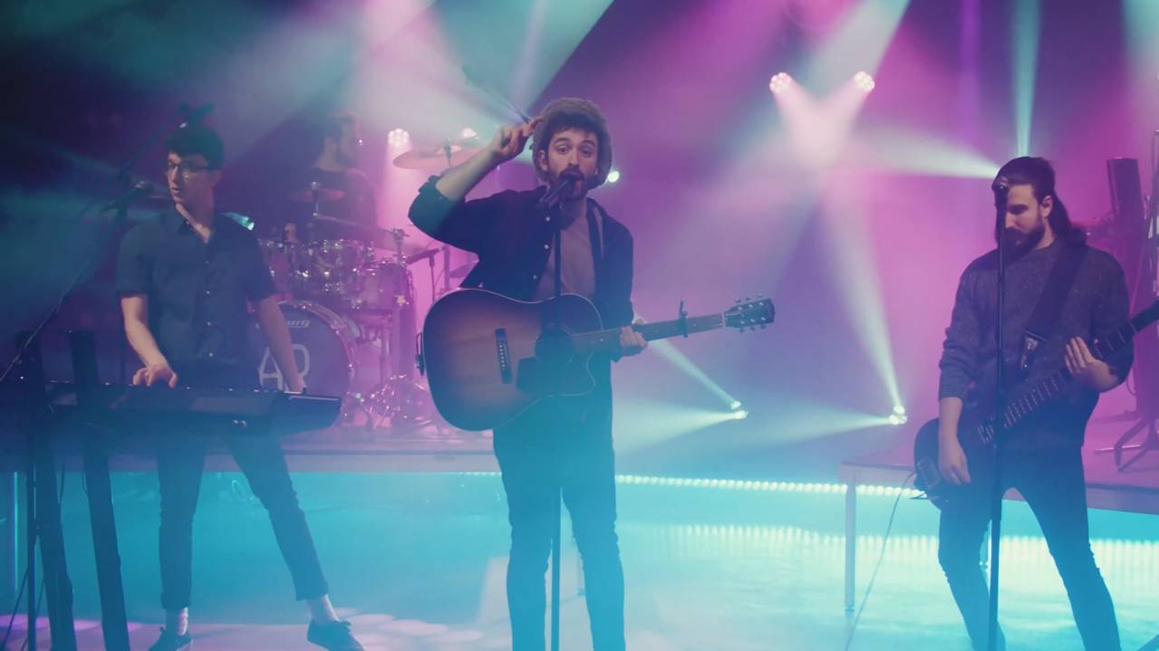 AJR performing "Bummerland" at the virtual concert "We the People"