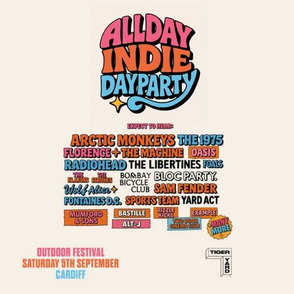 Allday Indie - Open Air Outdoor Indie Festival - Cardiff