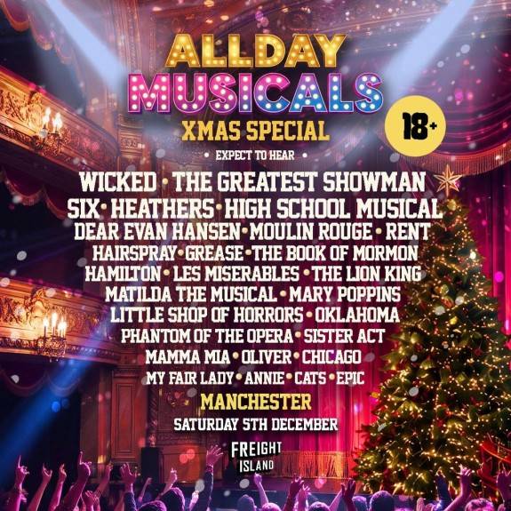 AllDay Musicals - Sat 5th Dec Freight Island - Manchester