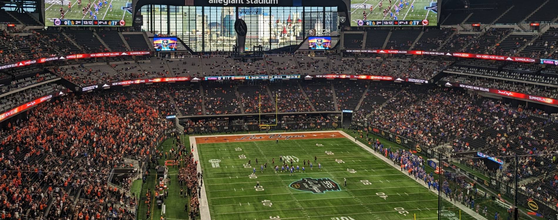 Allegiant Stadium in Paradise, Nevada, during the Las Vegas Bowl