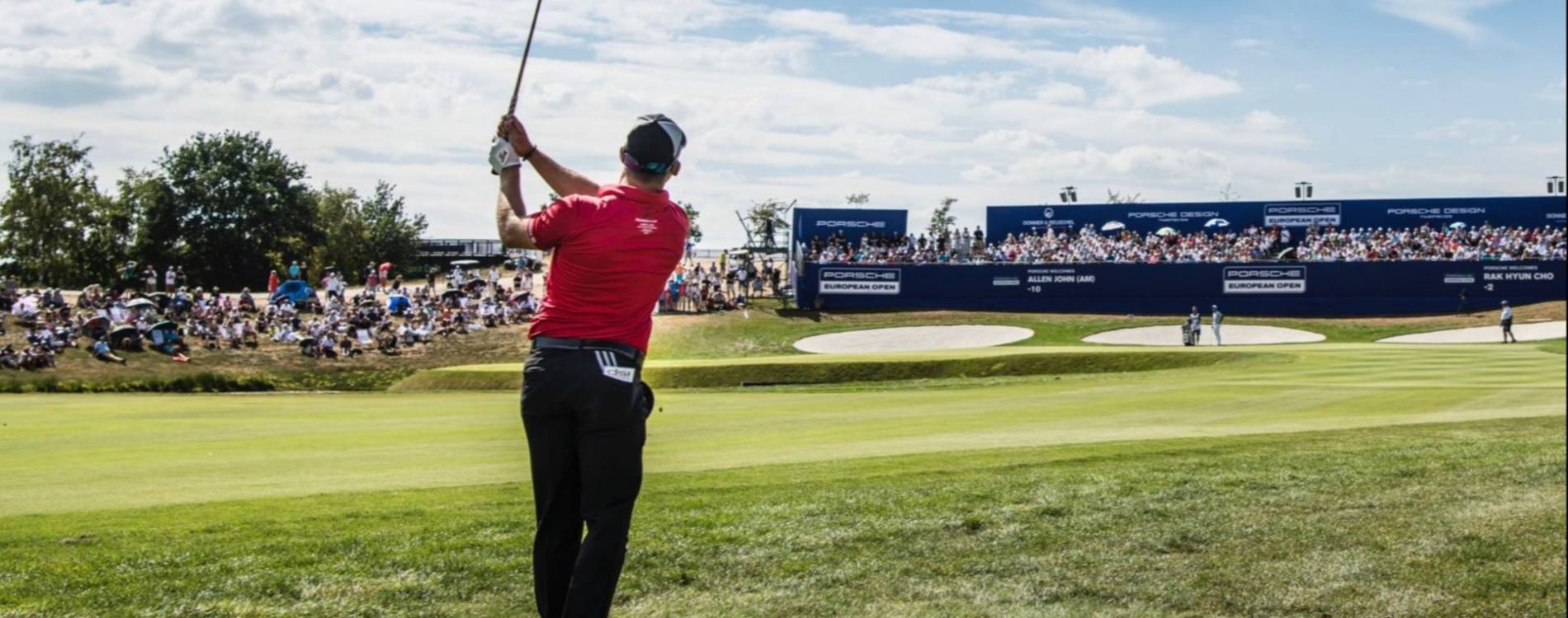 Allen John playing at the Porsche European Open