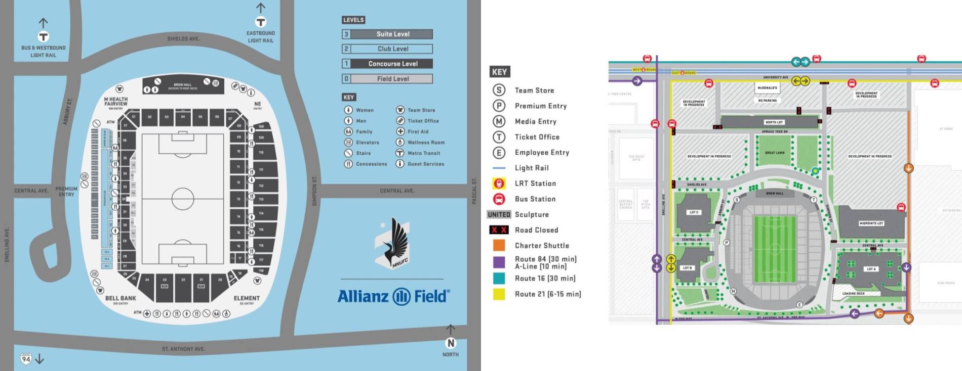 Allianz Field Map