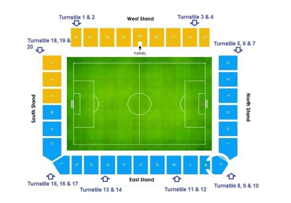 Almondvale Stadium Map