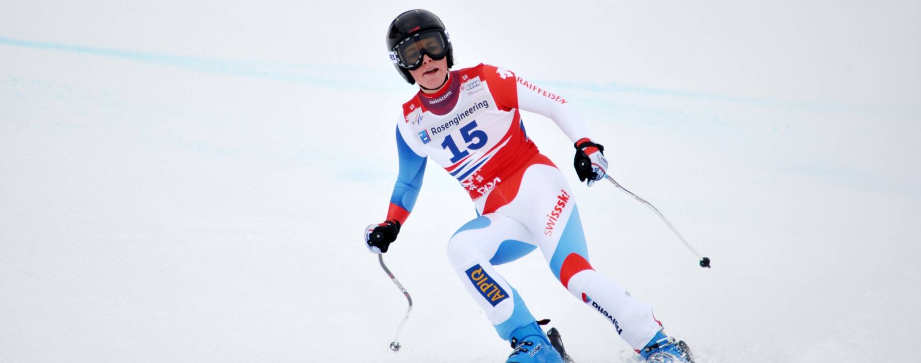 Alpine skiier on the slopes