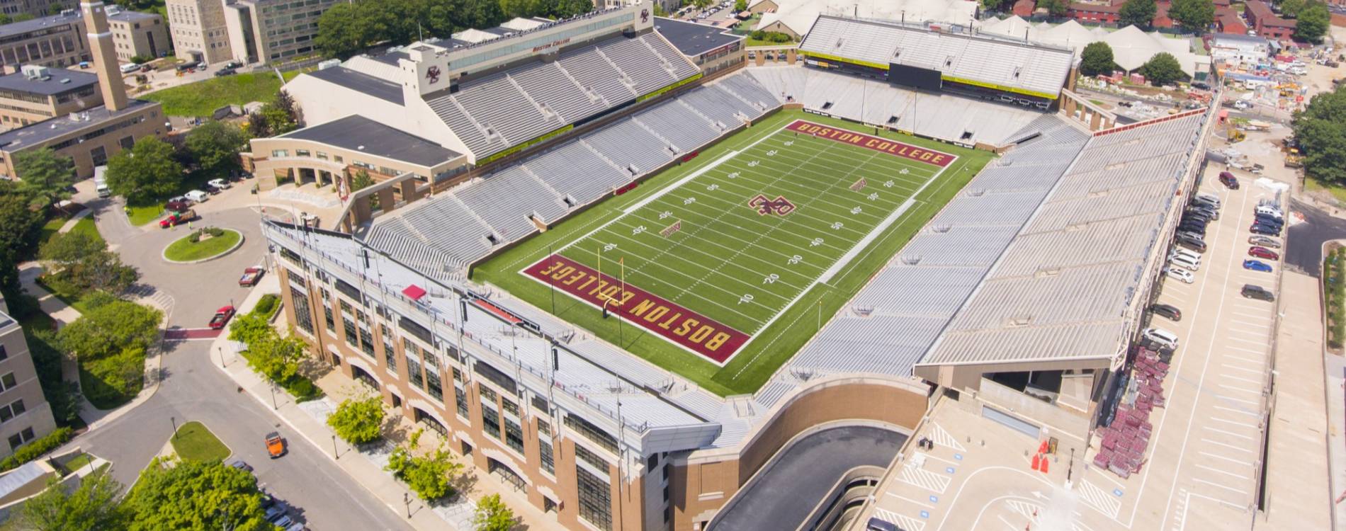 Alumni Stadium is home to the Boston College Eagles football team