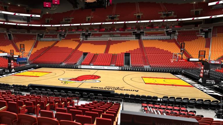 American Airlines Arena 100 Level View