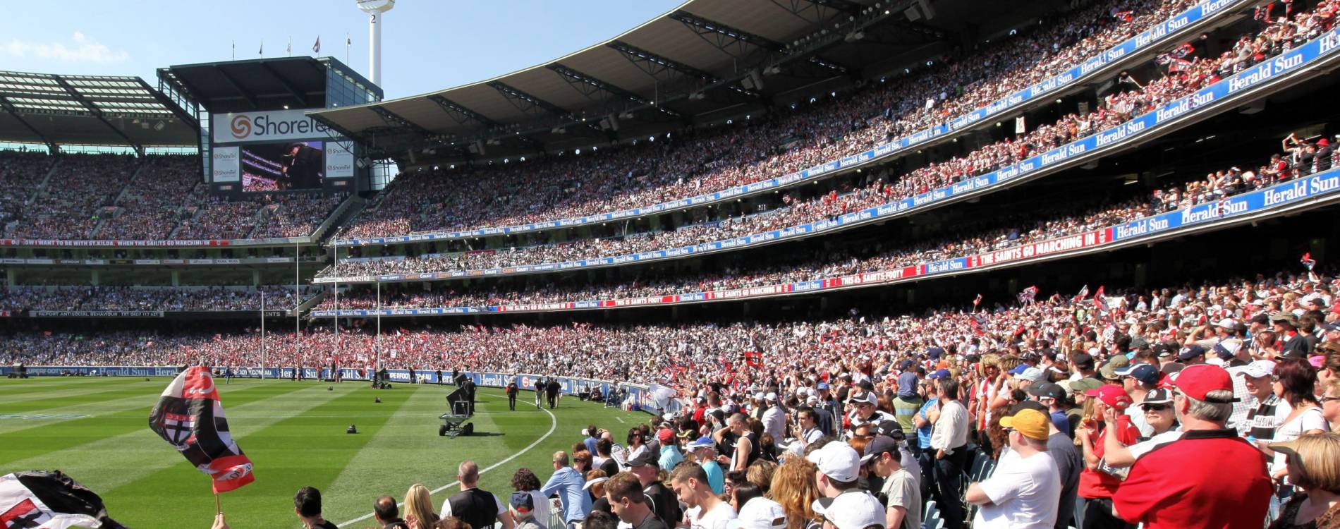 An AFL Grand Final crowd at the Melbourne Cricket Ground