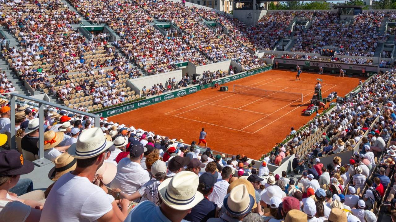 An example view from Category 1 seating, Court Suzanne-Lenglen