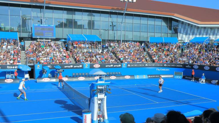An outer show court at the Australian Open