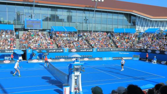 An outer show court at the Australian Open