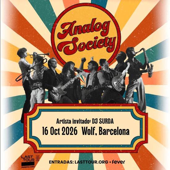 Analog Society en Sala Wolf, Barcelona 2026