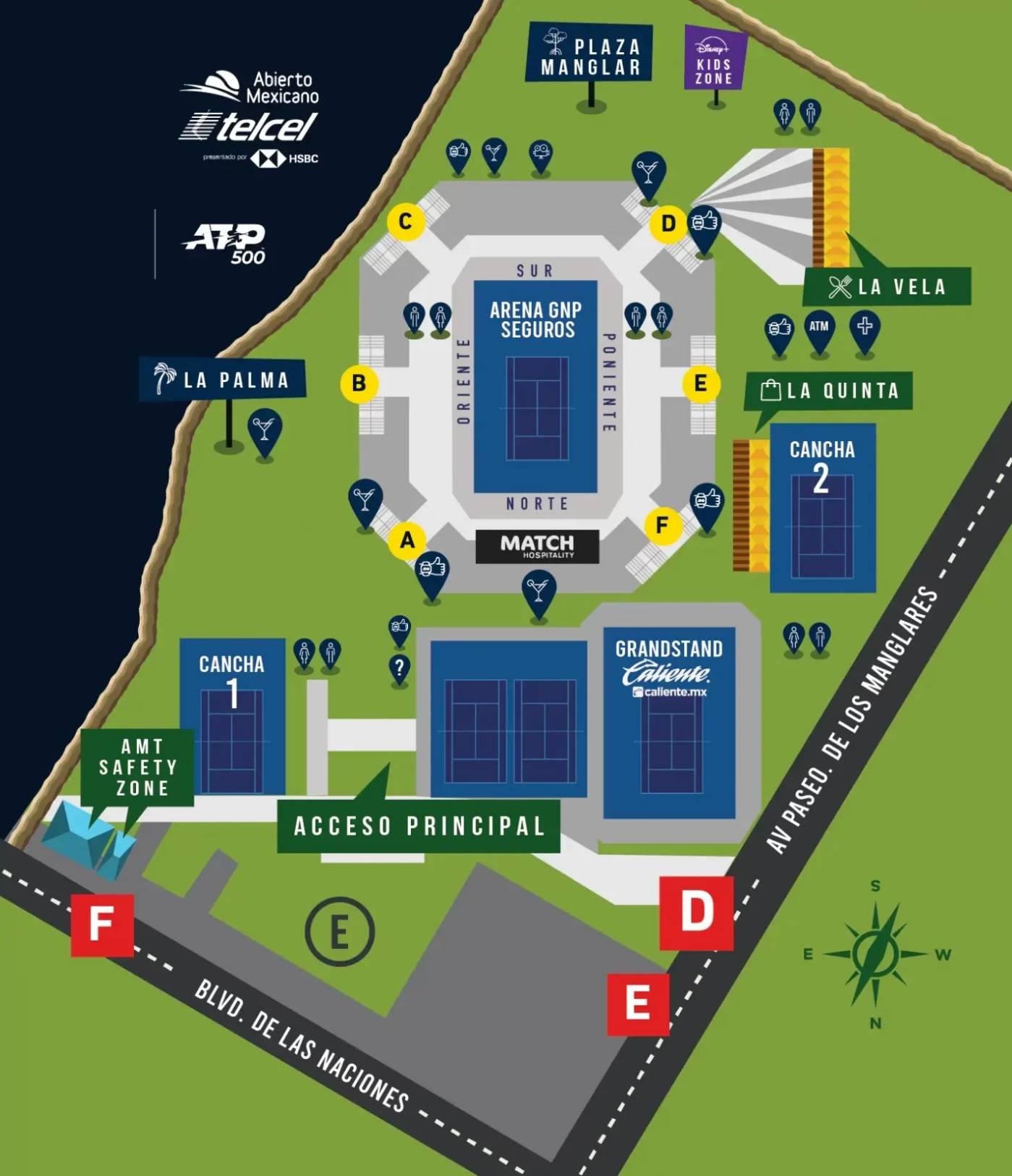 Arena GNP Seguros Map