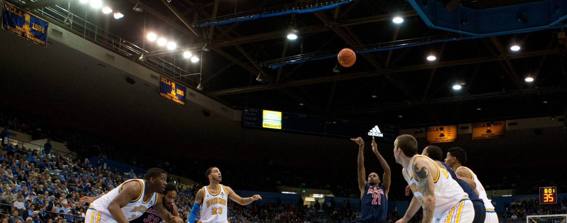 Arizona Wildcats forward Kyle Fogg takes a free throw