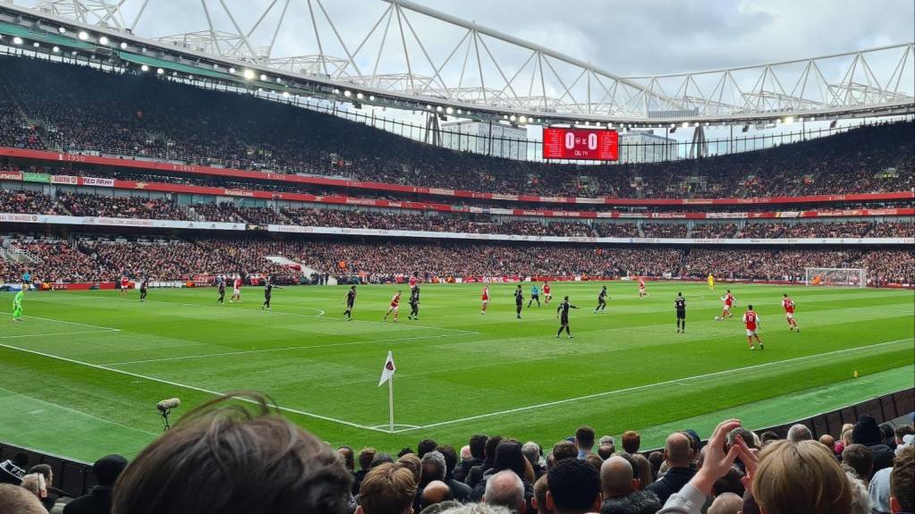 Arsenal playing Crystal Palace at Emirates Stadium